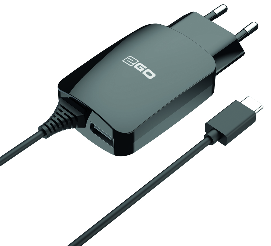 Bild von USB-Netz-Ladegerät 110V-240V - schwarz